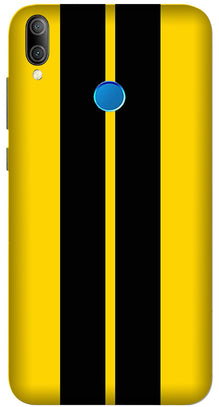 Black Yellow Pattern Mobile Back Case for Galaxy A8 Star (Design - 377)