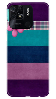 Purple Blue Mobile Back Case for Redmi 10 (Design - 37)