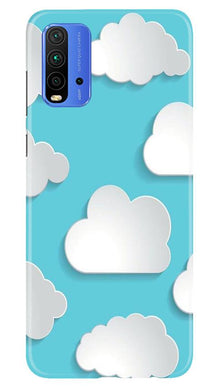 Clouds Mobile Back Case for Redmi 9 Power (Design - 210)