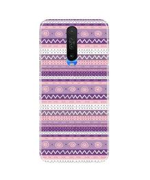 Zigzag line pattern3 Mobile Back Case for Redmi K30 (Design - 11)