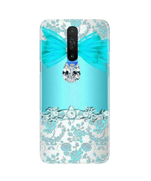 Shinny Blue Background Mobile Back Case for Redmi K30 (Design - 32)