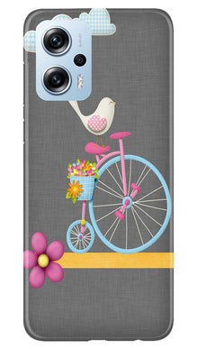 Sparron with cycle Mobile Back Case for Redmi K50i (Design - 34)