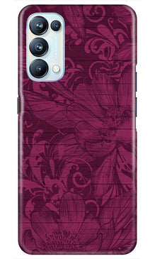 Purple Backround Mobile Back Case for Oppo Reno5 Pro (Design - 22)