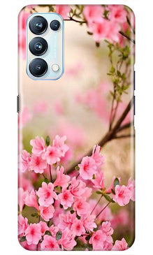 Pink flowers Mobile Back Case for Oppo Reno5 Pro (Design - 69)