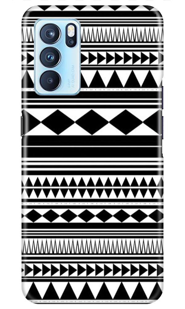 Black white Pattern Case for Oppo Reno6 Pro 5G