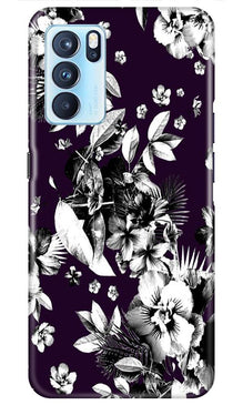 white flowers Mobile Back Case for Oppo Reno6 Pro 5G (Design - 7)