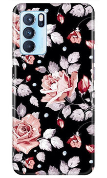 Pink rose Mobile Back Case for Oppo Reno6 Pro 5G (Design - 12)