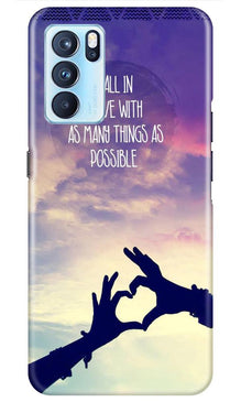 Fall in love Mobile Back Case for Oppo Reno6 Pro 5G (Design - 50)