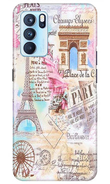 Paris Eiftel Tower Mobile Back Case for Oppo Reno6 Pro 5G (Design - 54)