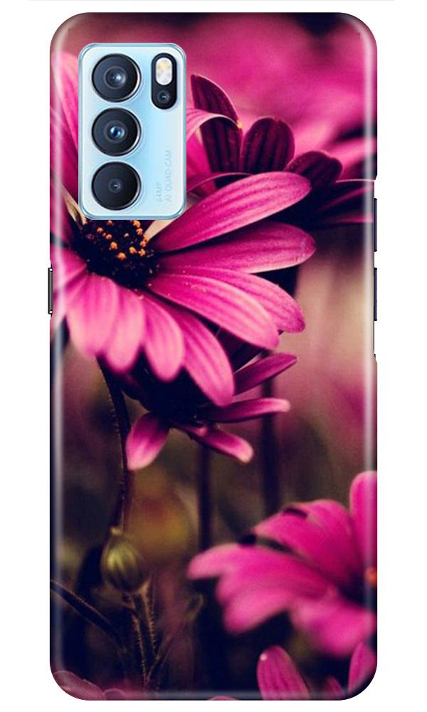 Purple Daisy Case for Oppo Reno6 Pro 5G