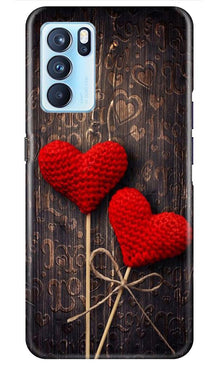 Red Hearts Mobile Back Case for Oppo Reno6 Pro 5G (Design - 80)