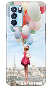 Girl with Baloon Mobile Back Case for Oppo Reno6 Pro 5G (Design - 84)