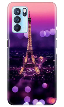 Eiffel Tower Mobile Back Case for Oppo Reno6 Pro 5G (Design - 86)