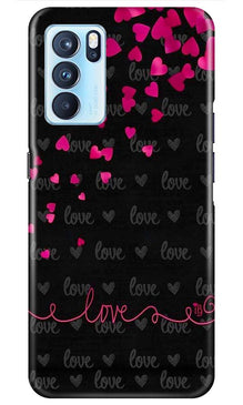 Love in Air Mobile Back Case for Oppo Reno6 Pro 5G (Design - 89)