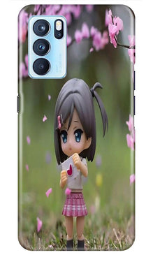 Cute Girl Mobile Back Case for Oppo Reno6 Pro 5G (Design - 92)