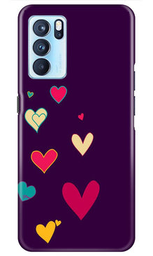 Purple Background Mobile Back Case for Oppo Reno6 5G  (Design - 107)