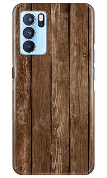 Wooden Look Mobile Back Case for Oppo Reno6 5G  (Design - 112)