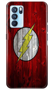 Flash Superhero Mobile Back Case for Oppo Reno6 5G  (Design - 116)