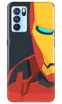 Iron Man Superhero Mobile Back Case for Oppo Reno6 Pro 5G  (Design - 120)