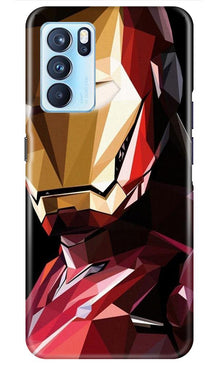 Iron Man Superhero Mobile Back Case for Oppo Reno6 Pro 5G  (Design - 122)