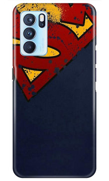 Superman Superhero Mobile Back Case for Oppo Reno6 Pro 5G  (Design - 125)
