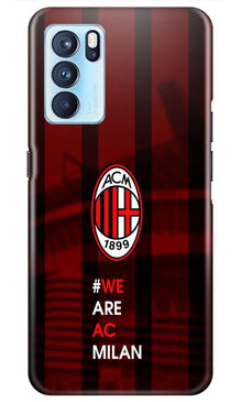 AC Milan Mobile Back Case for Oppo Reno6 Pro 5G  (Design - 155)