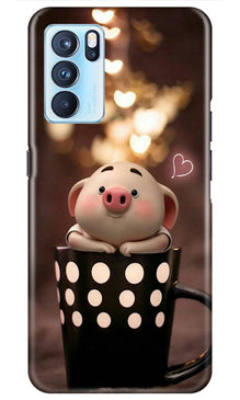 Cute Bunny Mobile Back Case for Oppo Reno6 5G (Design - 213)