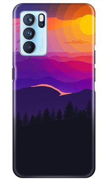 Sun Set Mobile Back Case for Oppo Reno6 Pro 5G (Design - 279)