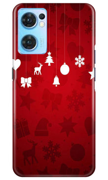 Christmas Mobile Back Case for Oppo Reno7 5G (Design - 78)