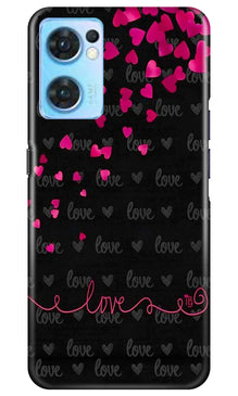 Love in Air Mobile Back Case for Oppo Reno7 5G (Design - 89)