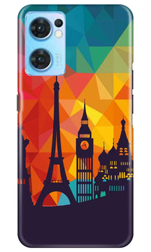 Eiffel Tower2 Mobile Back Case for Oppo Reno7 5G (Design - 91)
