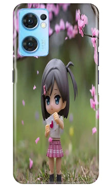 Cute Girl Mobile Back Case for Oppo Reno7 5G (Design - 92)