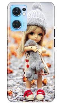 Cute Doll Mobile Back Case for Oppo Reno7 5G (Design - 93)