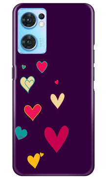 Purple Background Mobile Back Case for Oppo Reno7 5G  (Design - 107)
