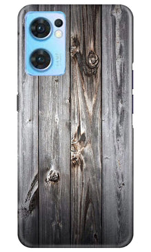 Wooden Look Mobile Back Case for Oppo Reno7 5G  (Design - 114)