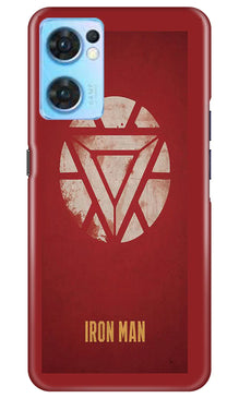 Iron Man Superhero Mobile Back Case for Oppo Reno7 5G  (Design - 115)