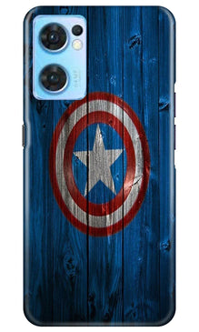 Captain America Superhero Mobile Back Case for Oppo Reno7 5G  (Design - 118)