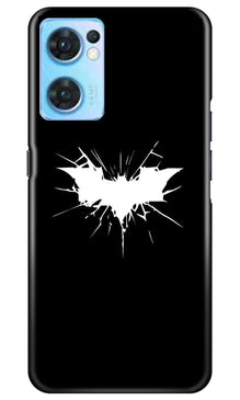 Batman Superhero Mobile Back Case for Oppo Reno7 5G  (Design - 119)