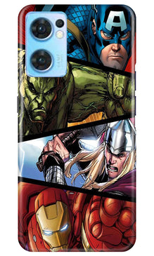 Avengers Superhero Mobile Back Case for Oppo Reno7 5G  (Design - 124)