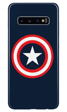 Captain America Mobile Back Case for Samsung Galaxy S10 Plus (Design - 42)