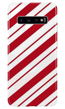 Red White Mobile Back Case for Samsung Galaxy S10 Plus (Design - 44)