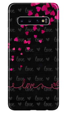 Love in Air Mobile Back Case for Samsung Galaxy S10 (Design - 89)