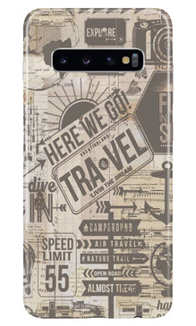 Travel Mobile Back Case for Samsung Galaxy S10 Plus  (Design - 104) (Design - 104)