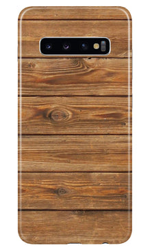 Wooden Look Mobile Back Case for Samsung Galaxy S10  (Design - 113) (Design - 113)