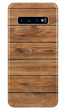 Wooden Look Mobile Back Case for Samsung Galaxy S10 Plus  (Design - 113) (Design - 113)