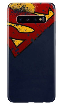 Superman Superhero Mobile Back Case for Samsung Galaxy S10 Plus  (Design - 125) (Design - 125)