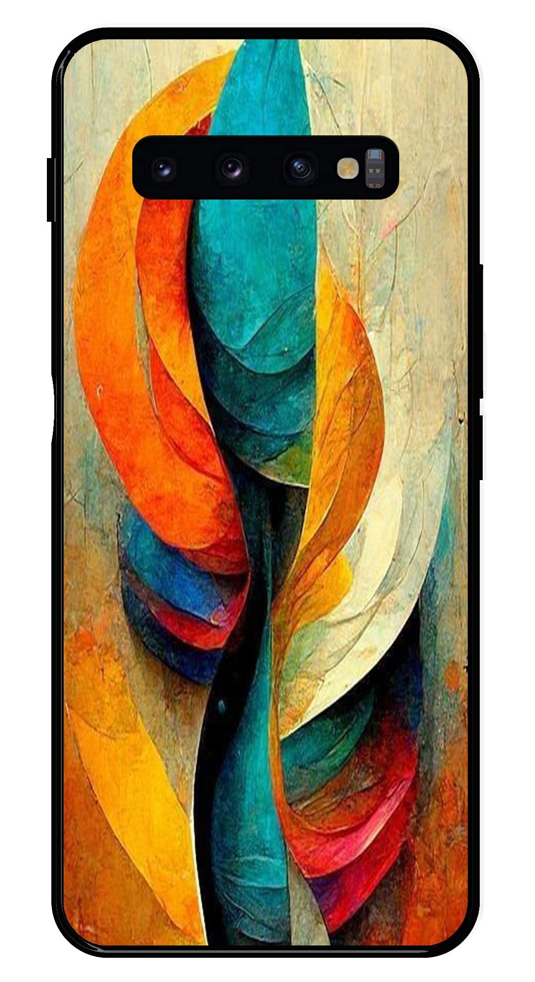 Modern Art Metal Mobile Case for Samsung Galaxy S10 Plus   (Design No -11)