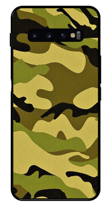 Army Pattern Metal Mobile Case for Samsung Galaxy S10 Plus