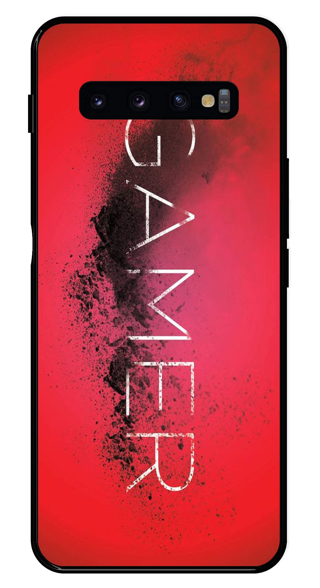 Gamer Pattern Metal Mobile Case for Samsung Galaxy S10 Plus   (Design No -41)