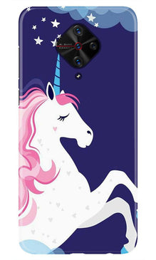 Unicorn Mobile Back Case for Vivo S1 Pro   (Design - 365)